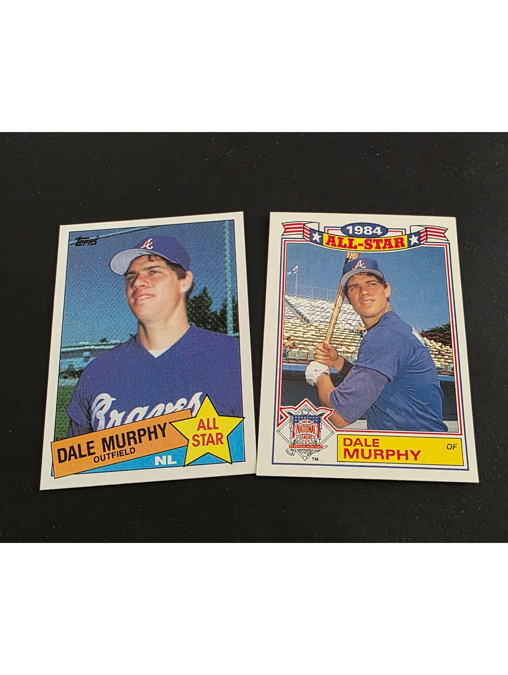 1985 Topps - Rack Pack Glossy All-Stars Dale Murphy #7 & 716 Lot of 2